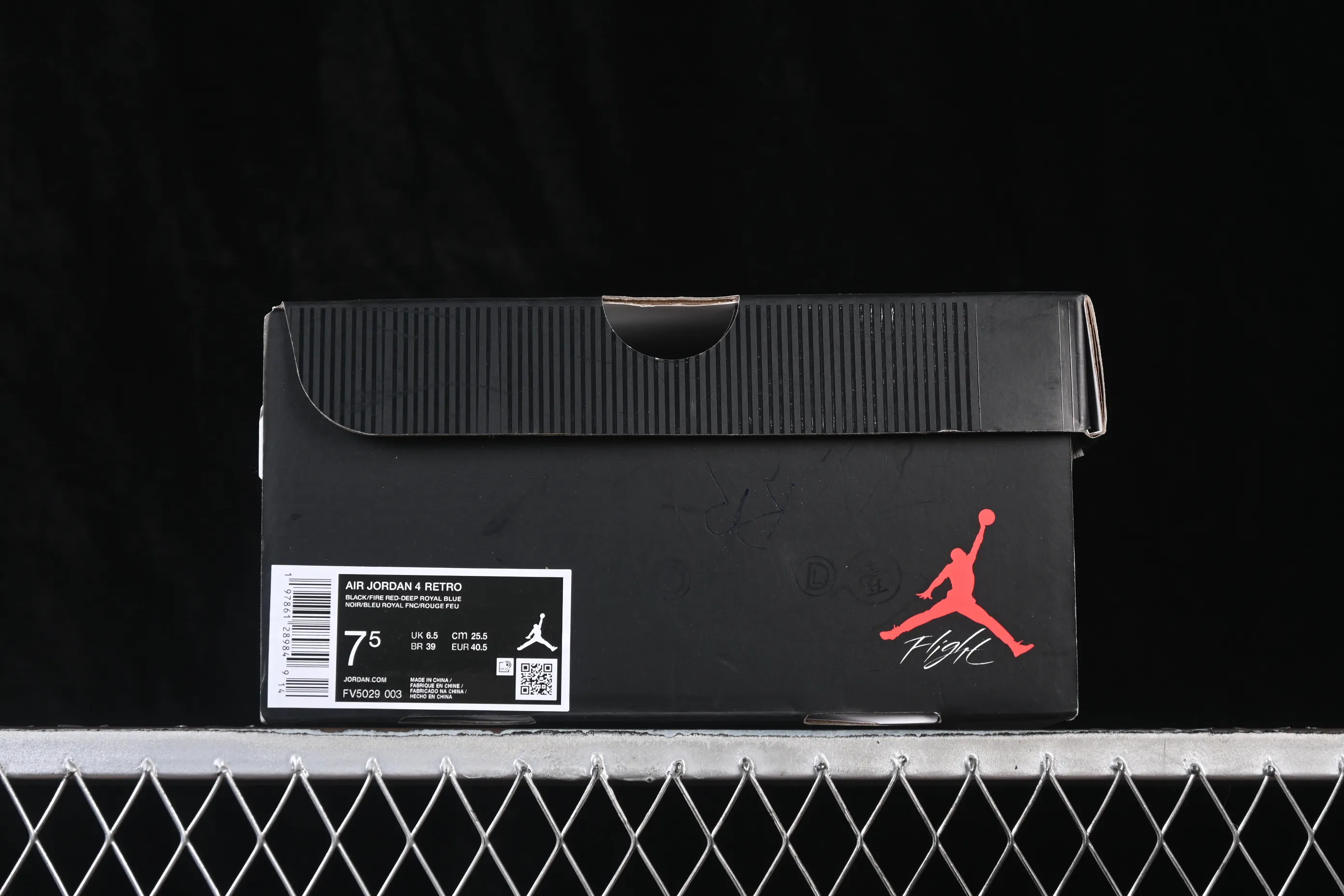 All categories Air Jordan Jordan series basketball shoes Air Jordan 4 LJR version Air Jordan 4 Retro "Lase" AJ4 Joe 4 black gray blue color FV5029-003